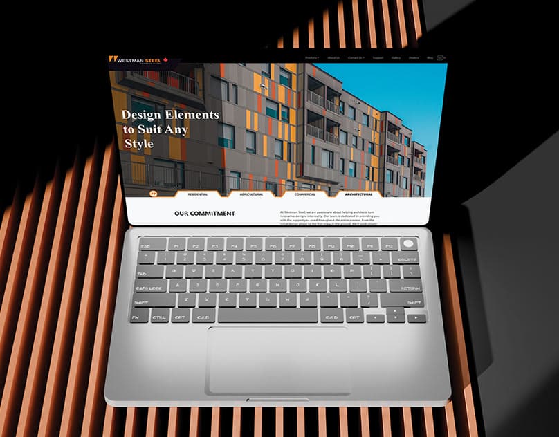 Westman Steel Website Redesign